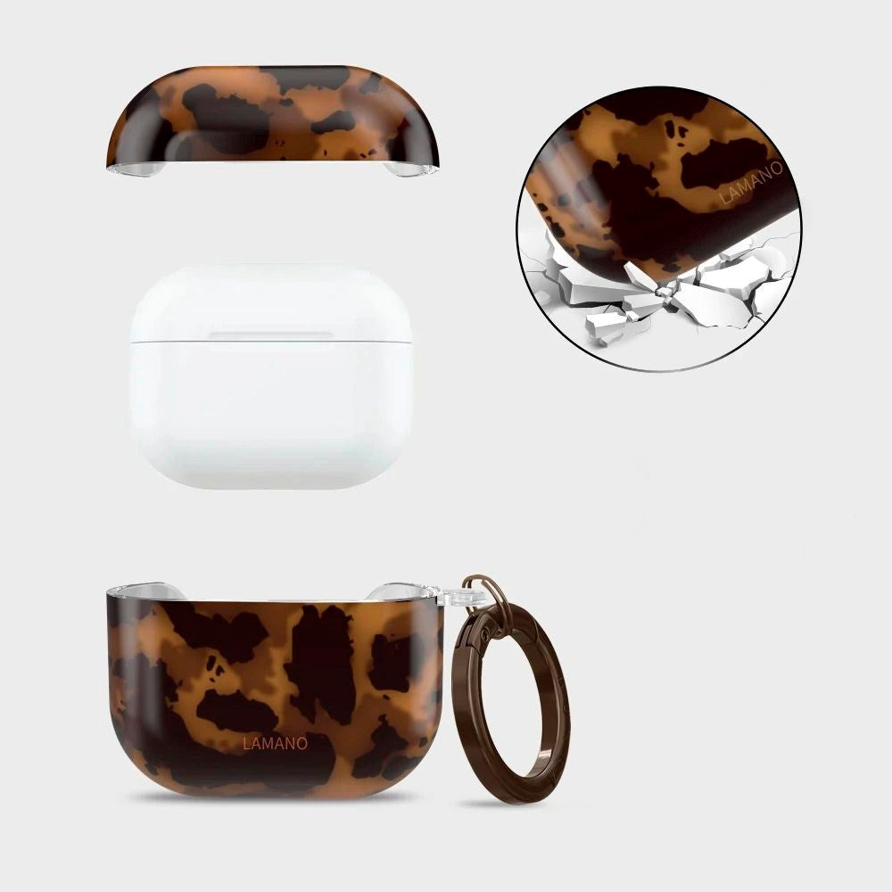 Apple AirPods (4. gen.) Tech-Protect Lamano Deksel m. Nøkkelring - Panther