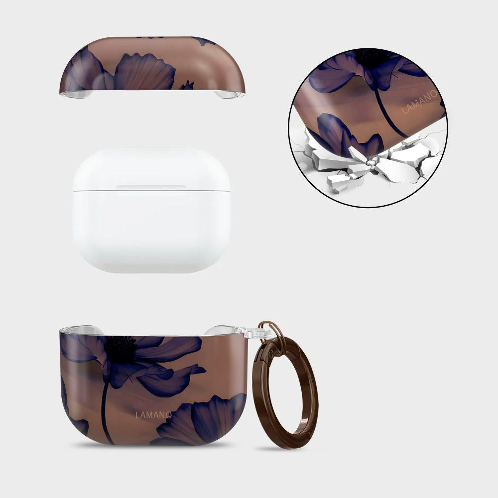 Apple AirPods (4. gen.) Tech-Protect Lamano Deksel m. Nøkkelring - Velvet Night