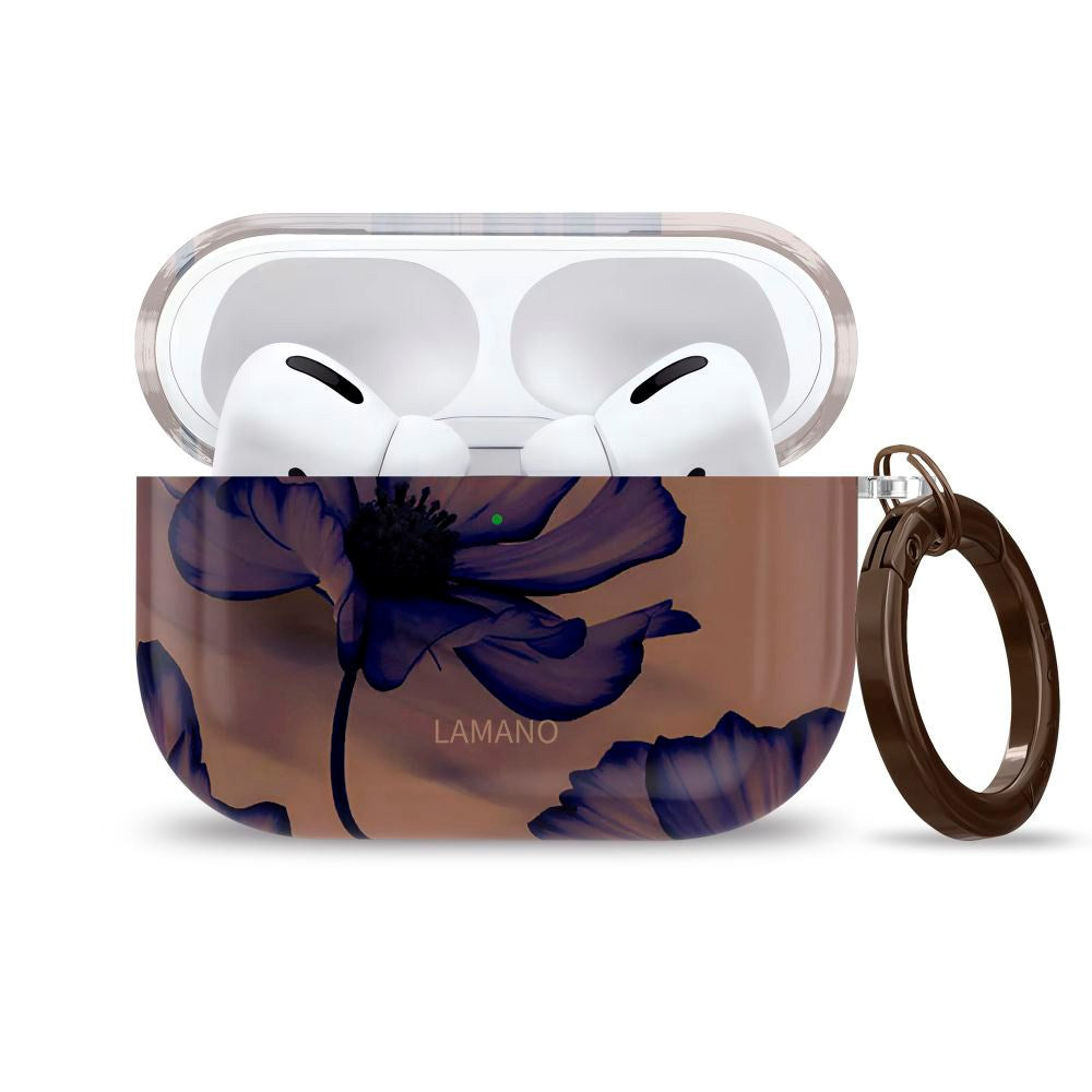 Apple AirPods Pro (1. & 2. gen.) Tech-Protect Lamano Deksel m. Nøkkelring - Velvet Night