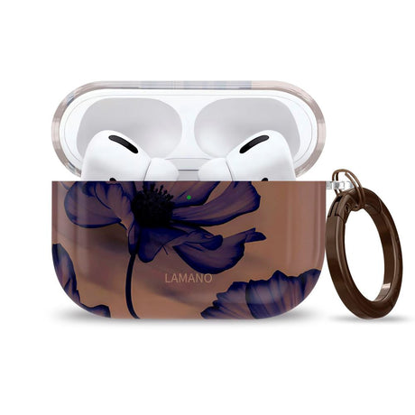 Apple AirPods Pro (1. & 2. gen.) Tech-Protect Lamano Deksel m. Nøkkelring - Velvet Night