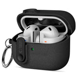 Samsung Galaxy Buds 3 / 3 Pro / 3 FE Tech-Protect Slim Hook Deksel m. Karabinkrok – Svart