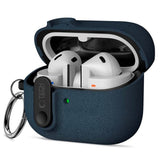 Samsung Galaxy Buds 3 / 3 Pro / 3 FE Tech-Protect Slim Hook Deksel m. Karabinkrok – Blå