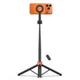 Tech-Protect L10S Bluetooth Tripod Selfie Stick – MagSafe Kompatibel – Svart / Oransje
