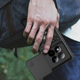 Xiaomi Redmi Note 15 Pro Tech-Protect Camshield Deksel med Magnetisk Ring & Stativfunksjon - Svart