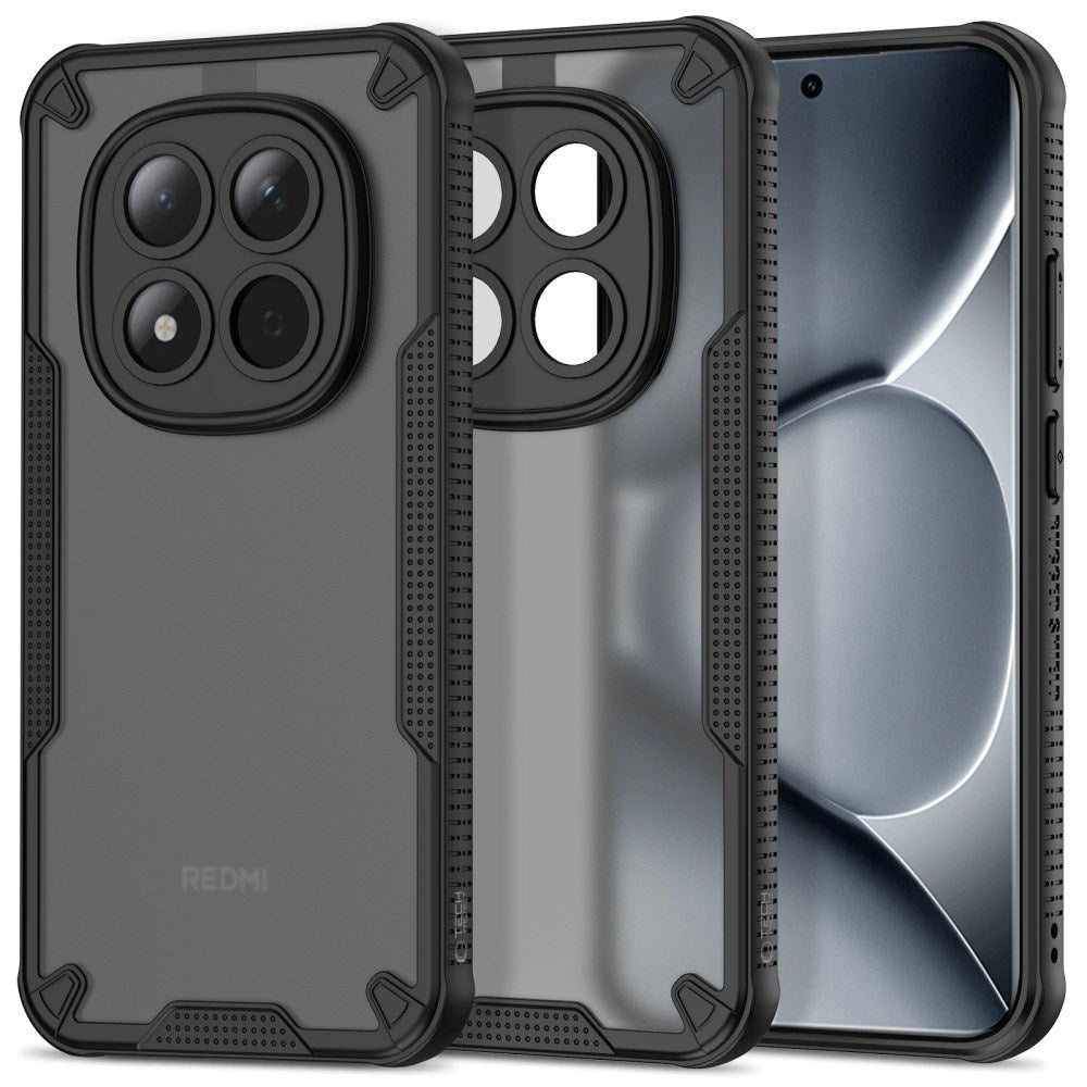 Xiaomi Redmi Note 15 Pro+ (Plus) Tech-Protect Rugged Shield Deksel - Mattsvart