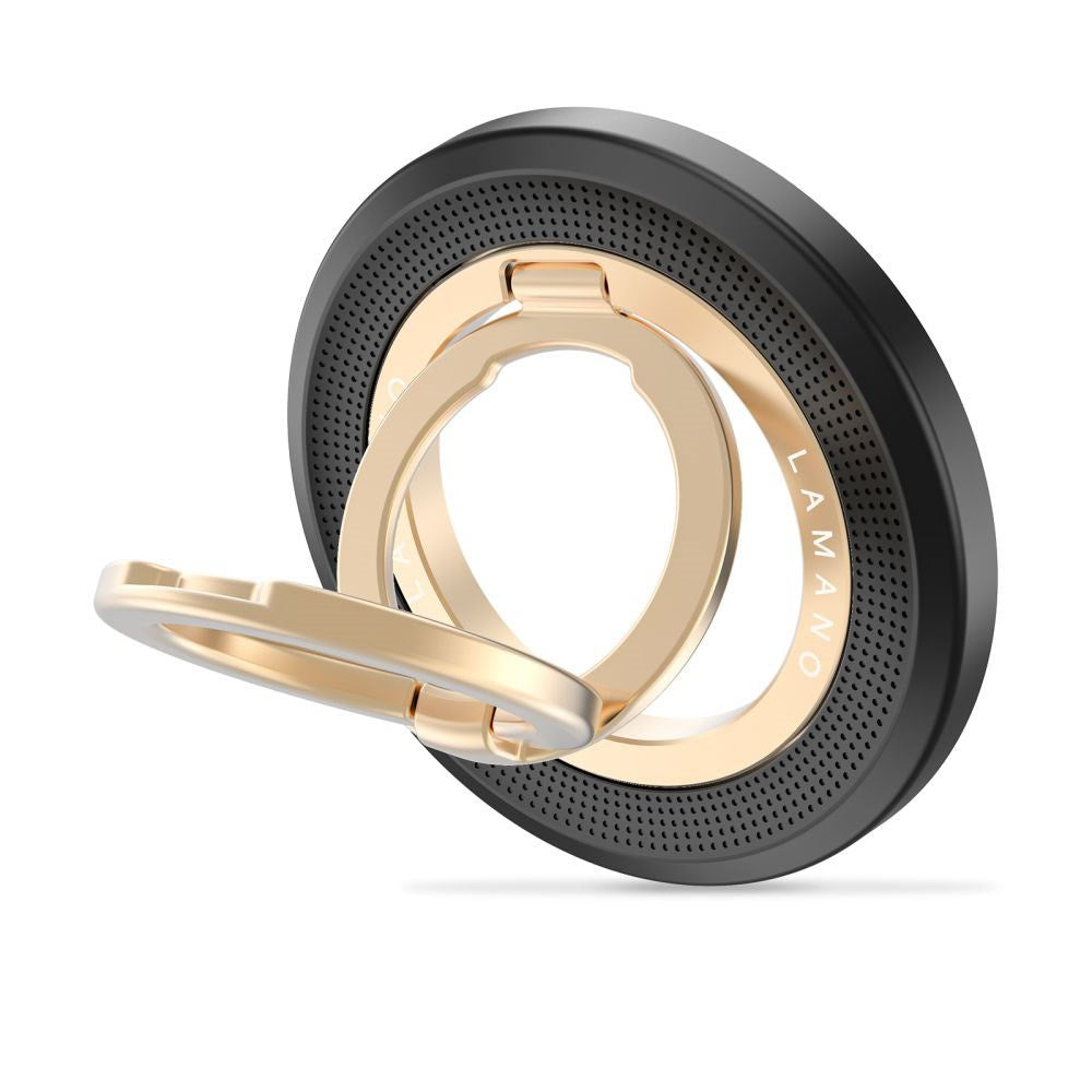 Tech-Protect Lamano Magnetisk Mobil Ring - MagSafe Kompatibel - Svart / Gull