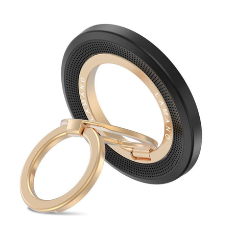 Tech-Protect Lamano Magnetisk Mobil Ring - MagSafe Kompatibel - Svart / Gull
