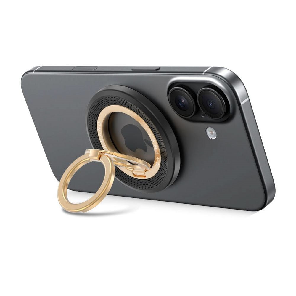 Tech-Protect Lamano Magnetisk Mobil Ring - MagSafe Kompatibel - Svart / Gull