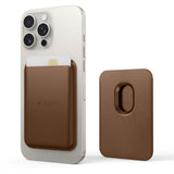 Tech-Protect MagWallet Kunstskinn Kortholder - MagSafe Kompatibel - Brun