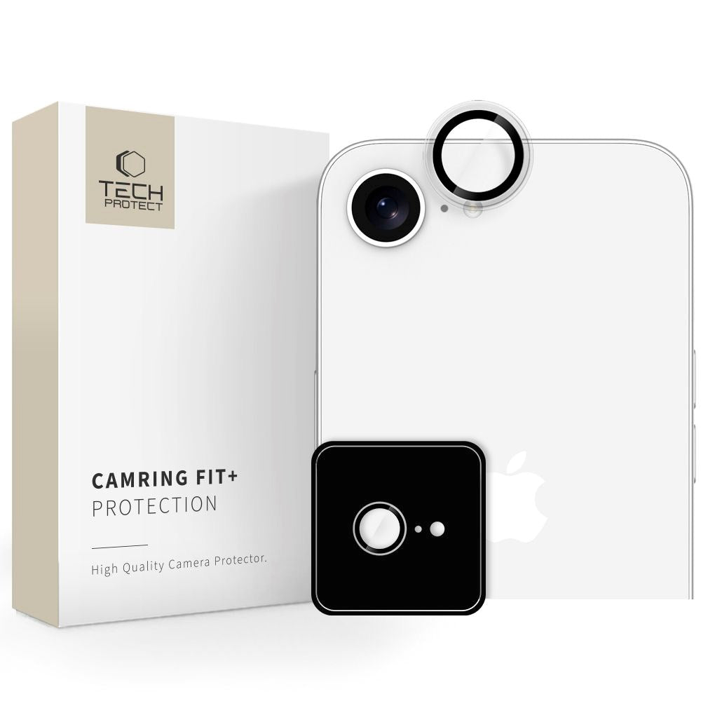 iPhone 17e / 16e Tech-Protect Camring Fit+ Kameralinsebeskyttelse - Gjennomsiktig