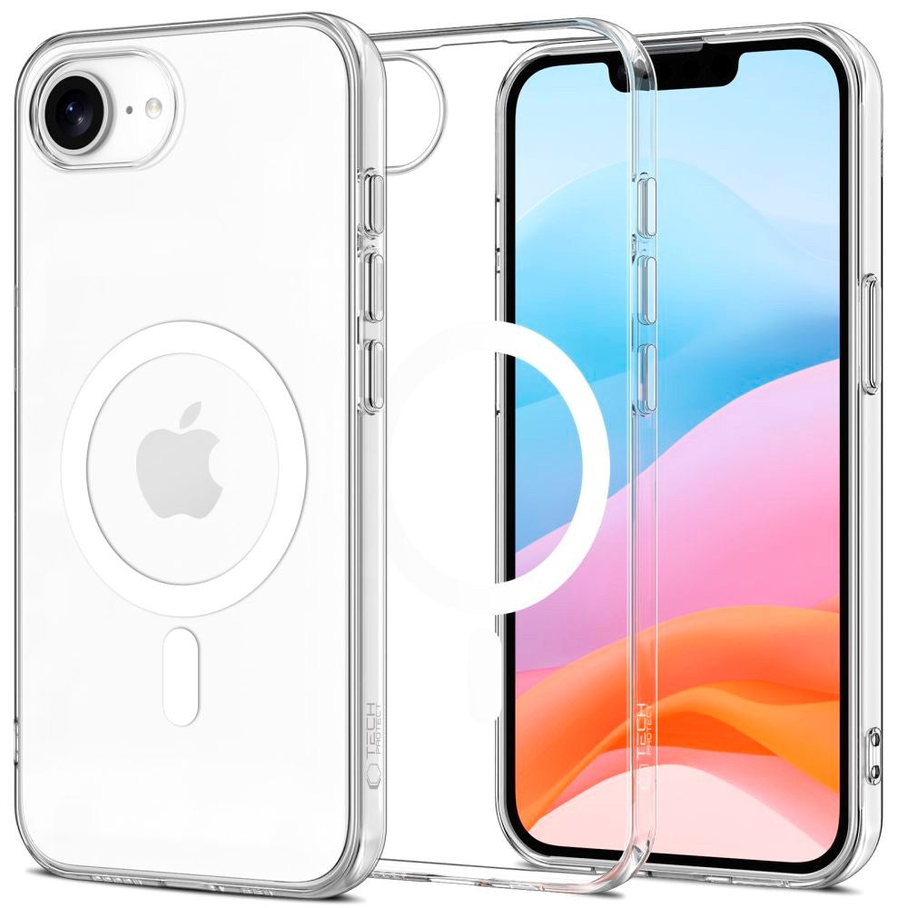 iPhone 17e / 16e Tech-Protect FlexAir Fleksibel Plast Deksel - MagSafe Kompatibel - Gjennomsiktig