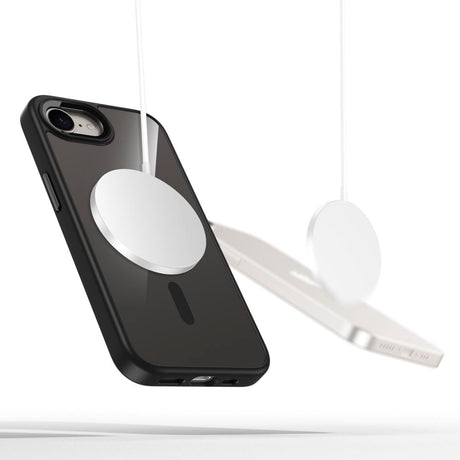 iPhone 17e / 16e Tech-Protect Magmat Deksel - MagSafe Kompatibel - Gjennomsiktig / Svart