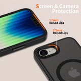 iPhone 17e / 16e Tech-Protect Magmat Deksel - MagSafe Kompatibel - Matt Svart