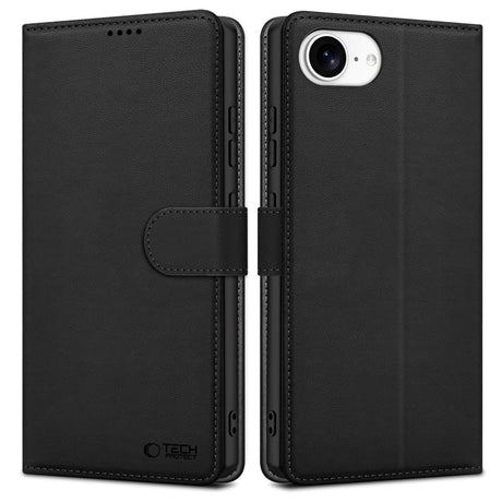 iPhone 17e / 16e Tech-Protect Wallet m. Pung - Svart