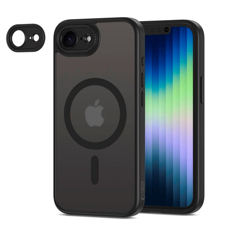 iPhone 17e / 16e Tech-Protect MagCam Deksel - MagSafe Kompatibel - Matt Svart