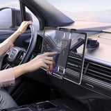 Tech-Protect V4 – Innovativt Bilholder for Tablet – 360° Rotasjon & Teleskoparm - Svart