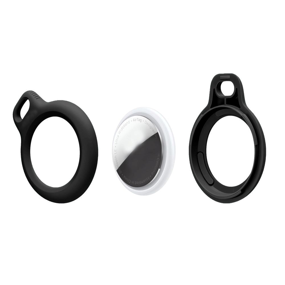 Tech-Protect Apple AirTag 1. & 2. Gen. Rough Chain Holder med Streng - 2 stk. - Svart