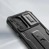 Samsung Galaxy A56 (5G) Tech-Protect Kevlar Pro Hardplast Deksel med Skjermbeskytter & Kickstand - Svart