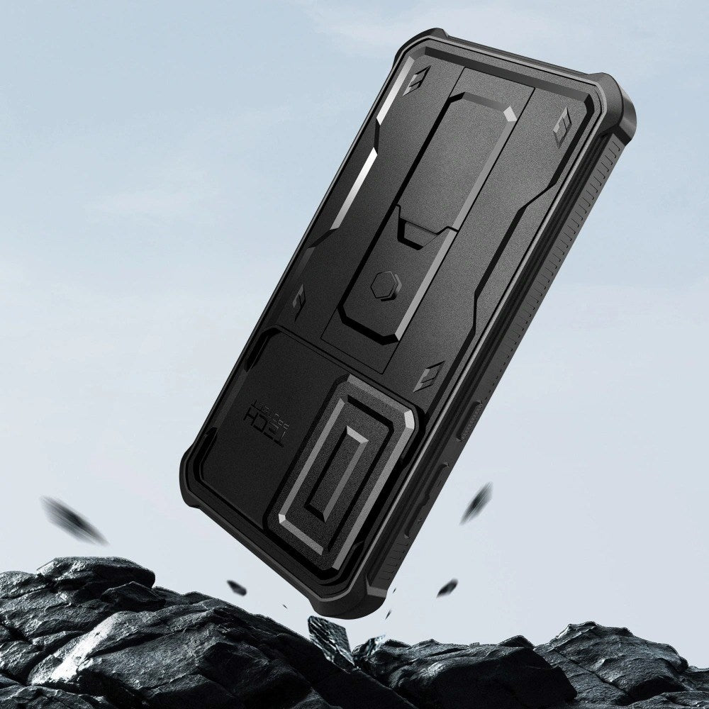 Samsung Galaxy A56 (5G) Tech-Protect Kevlar Pro Hardplast Deksel med Skjermbeskytter & Kickstand - Svart