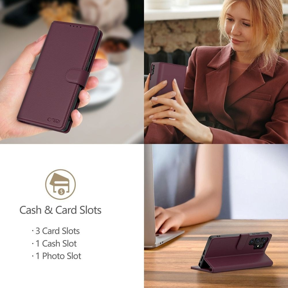 Samsung Galaxy A56 (5G) Tech-Protect Wallet Flip Deksel - Lilla