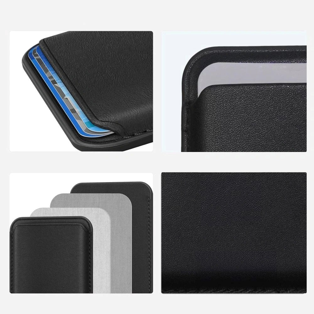 Tech-Protect MagWallet Kunstskinn Kortholder - MagSafe Kompatibel - Svart Carbon