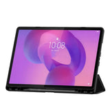 Lenovo IdeaTab Pro Tech-Protect Silikon Flip Deksel m. Ståfunksjon & Penn Holder - Svart