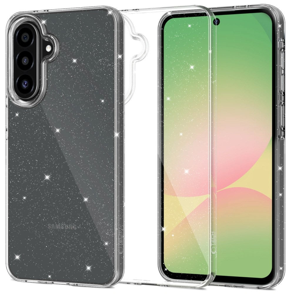 Samsung Galaxy A56 (5G) Tech-Protect FlexAir Deksel - Gjennomsiktig / Glitter