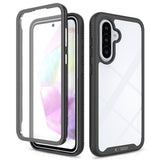 Samsung Galaxy A27 / A37 / A36 / A56 Tech-Protect Defence Deksel med Skjermbeskytter - Gjennomsiktig / Svart