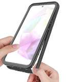 Samsung Galaxy A27 / A37 / A36 / A56 Tech-Protect Defence Deksel med Skjermbeskytter - Gjennomsiktig / Svart