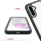 Samsung Galaxy A27 / A37 / A36 / A56 Tech-Protect Defence Deksel med Skjermbeskytter - Gjennomsiktig / Svart