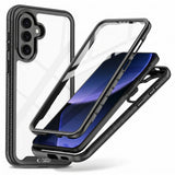 Samsung Galaxy A27 / A37 / A36 / A56 Tech-Protect Defence Deksel med Skjermbeskytter - Gjennomsiktig / Svart