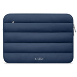 Tech-Protect Fluffy MacBook / Laptop 15-16" (27 x 38 cm) Sleeve med Ekstra Glidelåslomme - Mørk Blå