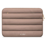 Tech-Protect Fluffy MacBook / Laptop 13-14" (25 x 35 cm) Sleeve med Ekstra Glidelåslomme - Beige