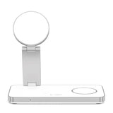 Tech-Protect 3-i-1 Magnetisk Trådløs Lader - MagSafe Kompatibel - 15W - Hvit