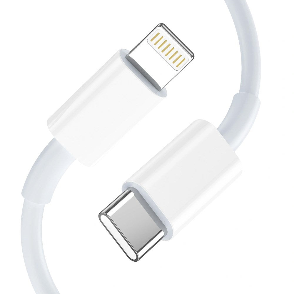 Tech-Protect 20W Vegglader m. 1 x Lightning Kabel - Hvit
