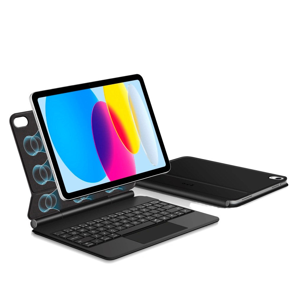iPad 11" (2025) / 10.9" (2024/2022) Tech-Protect Deksel med Engelsk Tastatur - Svart