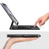 iPad Air 13" (2025/2024) / Pro 12,9" (2022/2021/2020) Tech-Protect Deksel med Engelsk Tastatur - Svart
