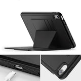 iPad 11" (2025) / iPad 10.9" (2024 / 2022) Tech-Protect Flip Deksel m. Kortholder & Penn Holder - Svart