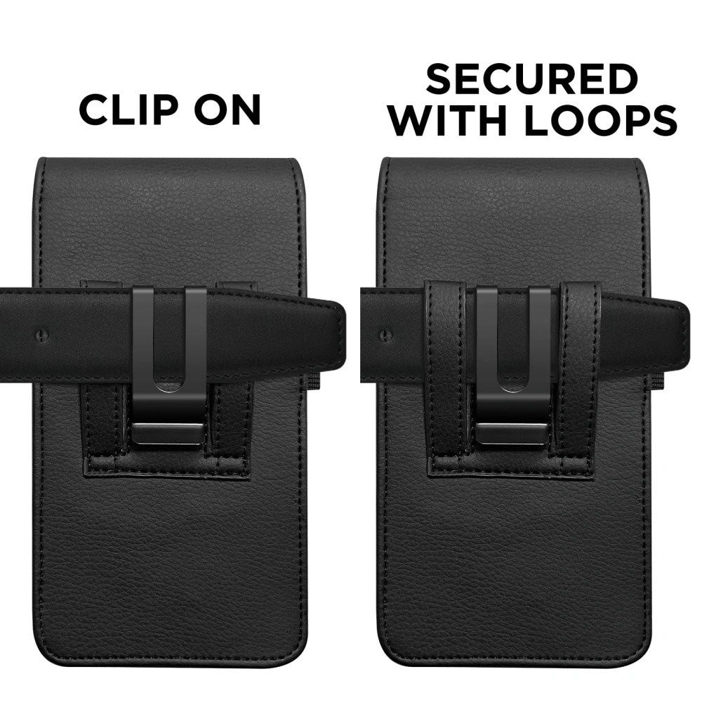 Tech-Protect Universal Kunstskinn Mobil Etui - Mål (16.5 x 9.1 x 2.4 cm) - Svart