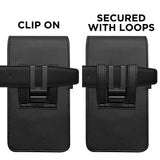 Tech-Protect Universal Kunstskinn Mobil Etui - Mål (16.5 x 9.1 x 2.4 cm) - Svart