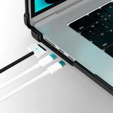 MacBook Air 15" M5/M4/M3/M2 (2026-2023) Tech-Protect SmartShell Pro Deksel - Svart / Gjennomsiktig