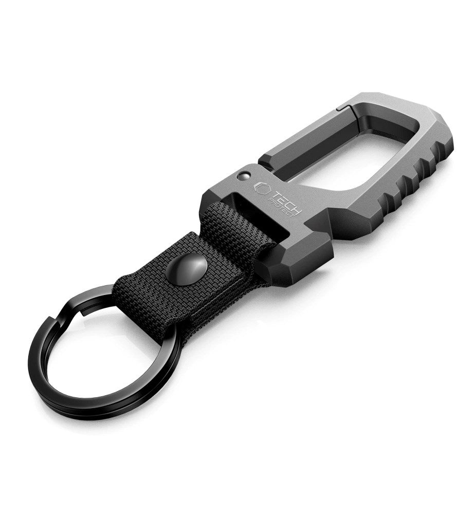 Tech-Protect SlideLock Karabinnøkkelring - Svart