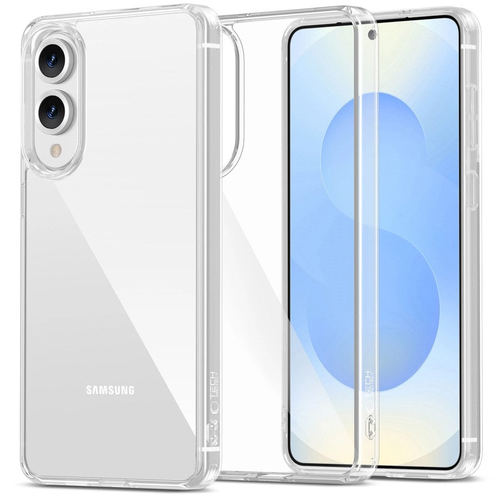 Samsung Galaxy S25 Edge Tech-Protect Flexair Hybrid Deksel - Gjennomsiktig