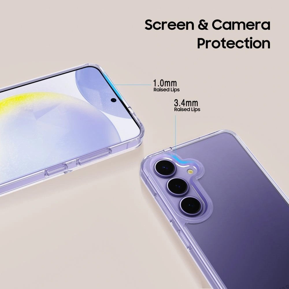 Samsung Galaxy S25 Edge Tech-Protect Flexair Hybrid Deksel - Gjennomsiktig