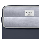 Tech-Protect MacBook / Laptop 13-14" Sleeve med Fôret Innside & Lomme - Mørk Blå