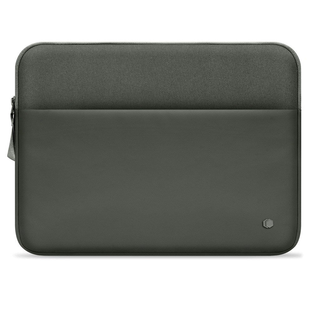 Tech-Protect MacBook / Laptop 13-14" Sleeve med Fôret Innside & Lomme - Mørkegrønn