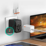 Tech-Protect Reiseadapter EU / UK / US / AU - Svart