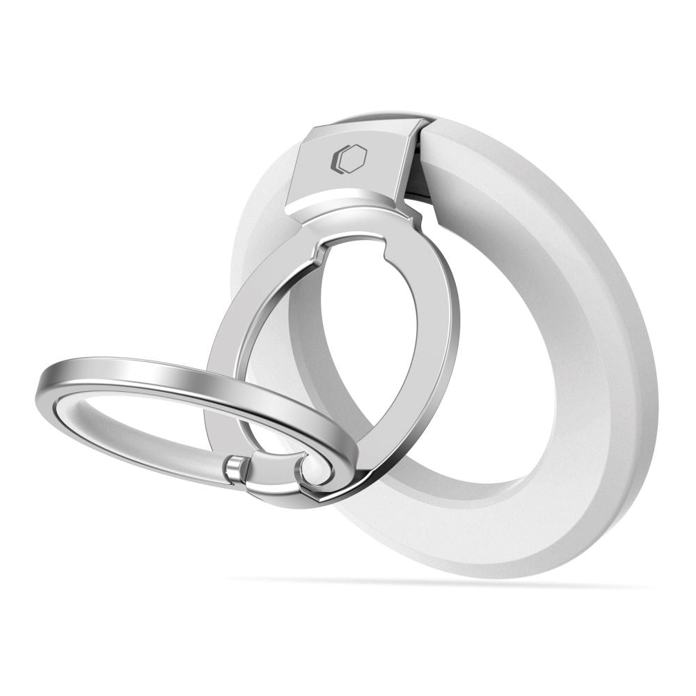 Tech-Protect Magnetisk Ringholder til Mobil - MagSafe Kompatibel - Hvit