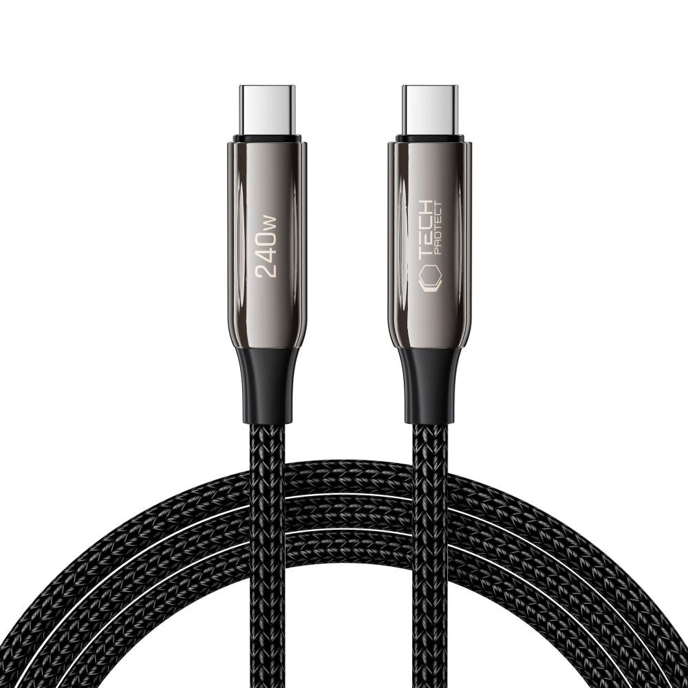 Tech-Protect Ultraboost UB10T PD 240W USB-C til USB-C-Kabel 2m - Svart