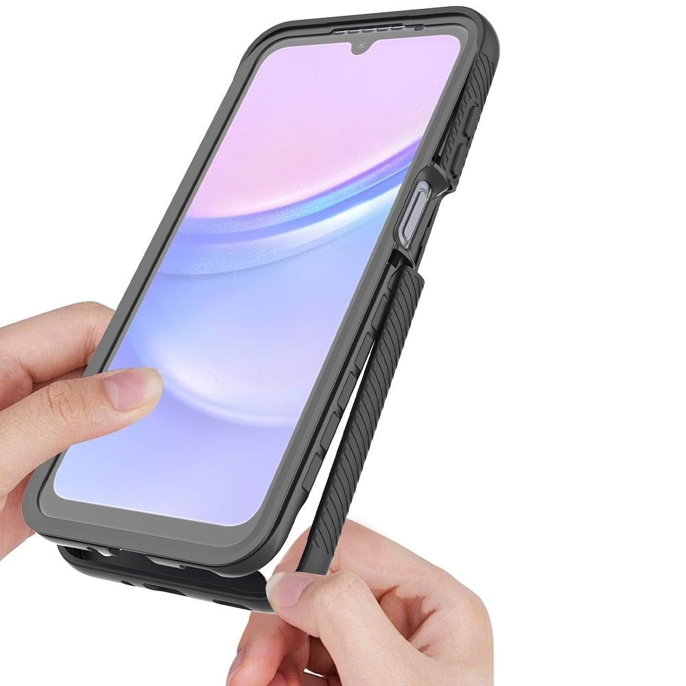 Samsung Galaxy A16 (4G/5G) Tech-Protect DEFENSE360 Deksel med Skjermbeskytter - Gjennomsiktig / Svart